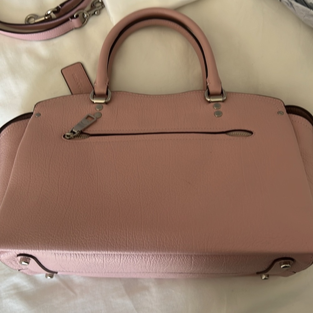 Coach Drew Pink Leather Satchel - Picture 4 of 13